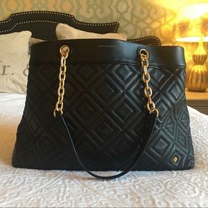 Tory Burch Large Fleming Leather Shoulder Bag